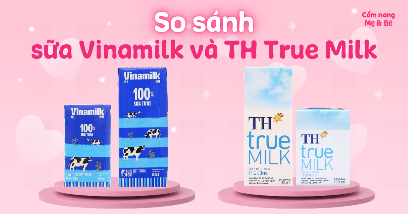 So sánh sữa chua uống TH True Milk với các loại sữa chua khác