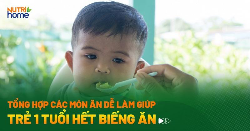 Thực đơn cho bé 1 tuổi - Bữa trưa