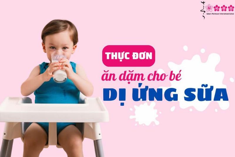 Thực đơn cho bé dị ứng