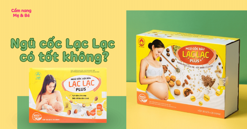 Hình ảnh minh họa cách pha ngũ cốc bầu Lạc Lạc với nước ấm và sữa tươi không đường.