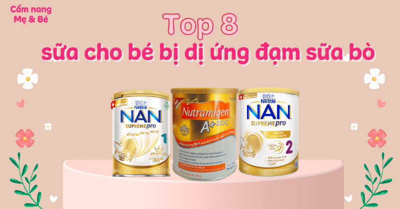 Chọn sữa cho bé dị ứng