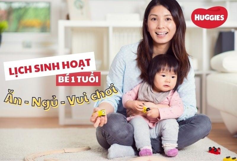Một ví dụ về lịch sinh hoạt bé 1 tuổi