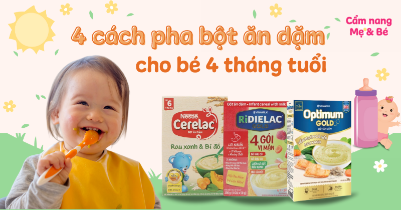 Cẩm nang ăn dặm cho bé 4 tháng tuổi: Những loại hoa quả an toàn và bổ dưỡng