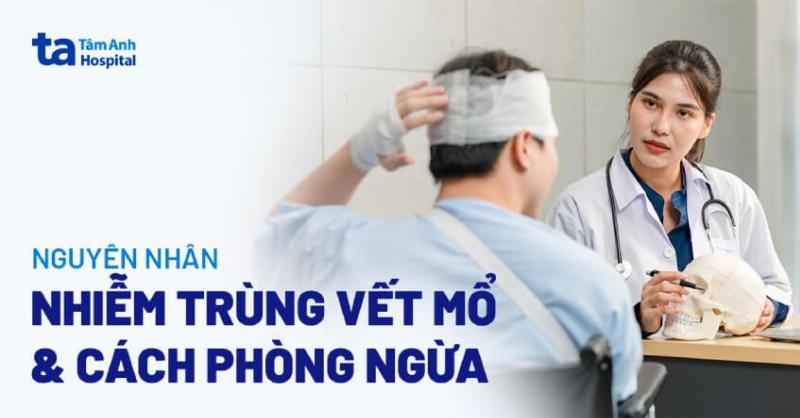 Hình ảnh vết mổ khô ráo đang lành