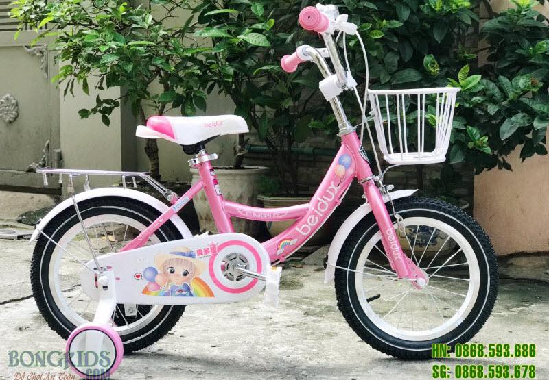 Hình ảnh xe đạp màu hồng cho bé gái