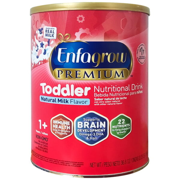 Sữa Bột Enfagrow Premium Toddler Nutritional Drink - Natural Milk Flavor Cho Bé Từ 12 - 36 Tháng (1.04kg)