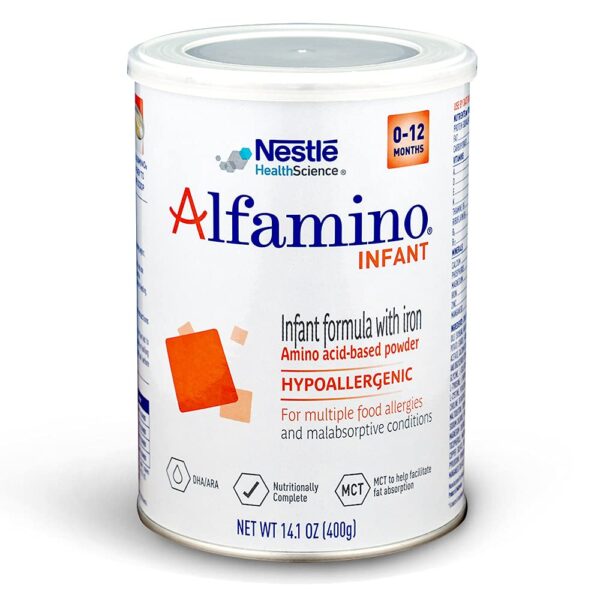 Sữa Alfamino Infant cho bé dị ứng đạm bò nặng và bất dung nạp Lactose 400g từ 0-12 tháng