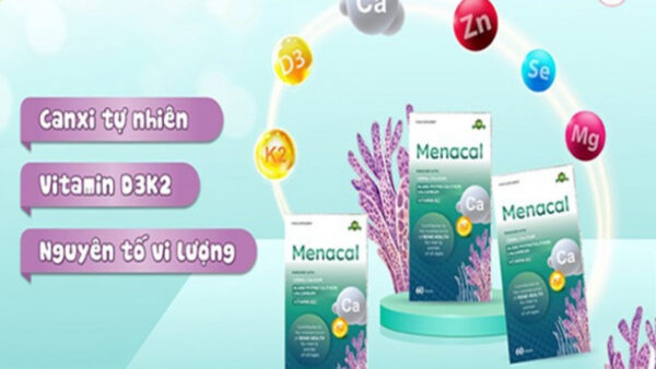 Canxi Menacal - Canxi từ tảo biển và san hô cho mẹ bầu và trẻ nhỏ (hộp 60 viên)