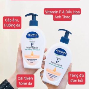 KEM DƯỠNG DA VITAMIN E BODY LOTION REDWIN 400ML