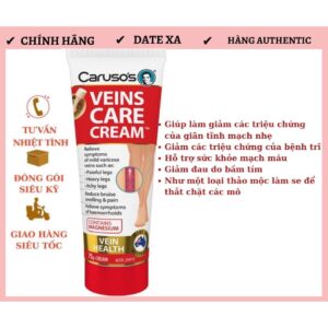 Kem Bôi Giãn Tĩnh Mạch Carusos Veins Care Cream 75Gr Của Úc