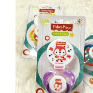 Núm/ti giả silicone kèm dây đeo Fisher Price