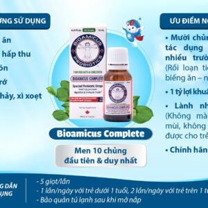 Men vi sinh 10 chủng BioAmicus Complete 10ml