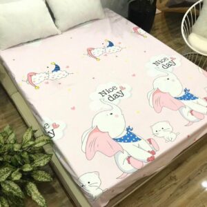 Ga chống thấm Cotton Hàn Quốc drap cho bé nằm trực tiếp, không nóng bí, sột soạt