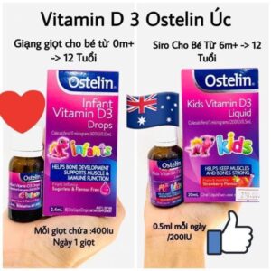 Vitamin D3 Ostelin Infant ÚC