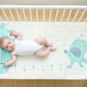 CHIẾU LỤA ĐIỀU HÒA 3D MUSLIN TREE KÈM GỐI THOÁNG KHÍ CHO BÉ SƠ SINH