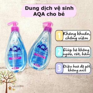 Dung dịch vệ sinh AQA Baby Nga dành cho bé gái , bé trái dạng gel 250ml (từ 0-8y)