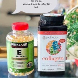 Viên uống đẹp da Collagen vitamin C chai 390 viên hãng Youtheory của Mỹ (mẫu mới)