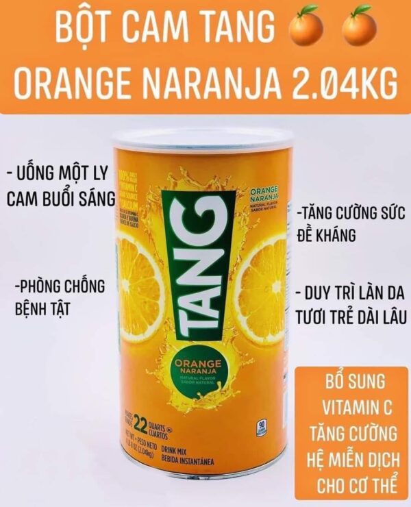 Bột pha nước cam TANG 2kg xuất xứ Mỹ