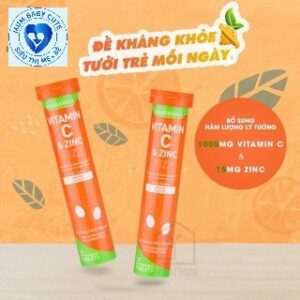 Viên sủi bổ sung Vitamin C & Zinc Holland & Barrett Anh Quốc (UK) 1000mg 20 viên