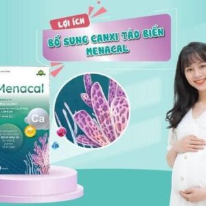 Canxi Menacal - Canxi từ tảo biển và san hô cho mẹ bầu và trẻ nhỏ (hộp 60 viên)