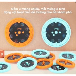 Đèn Pin chiếu hình  80 hình động vật ngộ nghĩnh cho bé