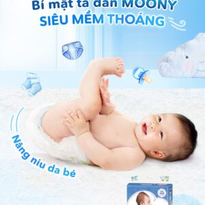 Bỉm tã quần Moony Natural bông hữu cơ các size