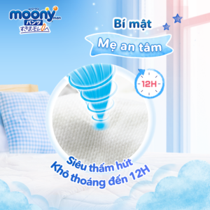 Bỉm tã quần Moony Natural bông hữu cơ các size