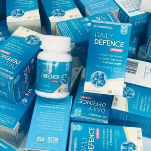 Men vi sinh tai mũi họng Amidan - BLIS K12 PROBIOTICS DAILY DEFENCE JUNIOR (45g) - tăng đề kháng đường hô hấp