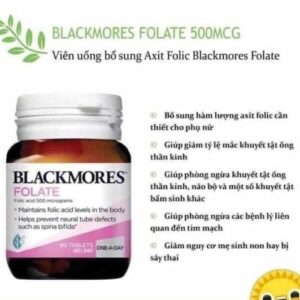 VIÊN UỐNG BLACKMORES FOLATE CHỐNG DỊ TẬT THAI NHI