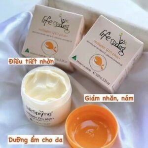 Kem nhau thai cừu LifeSpring Collagen Q10 Plus Giúp Mờ Thâm Nám 100ml của Úc