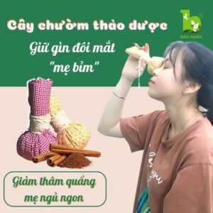 Cây Muối chườm mắt Thảo Dược 100gr Sasi Mama - Giảm thâm quầng mắt , Thư giãn Bảo Nhiên