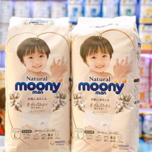 Bỉm tã quần Moony Natural bông hữu cơ các size