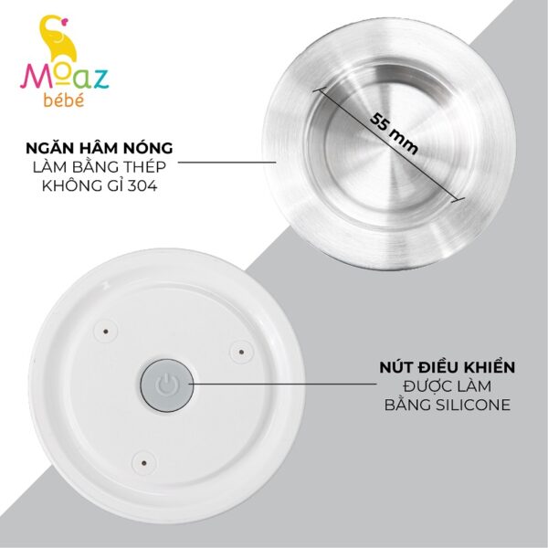 MÁY HÂM SỮA DI ĐỘNG KHÔNG DÂY MOAZ BÉ BÉ MB-041