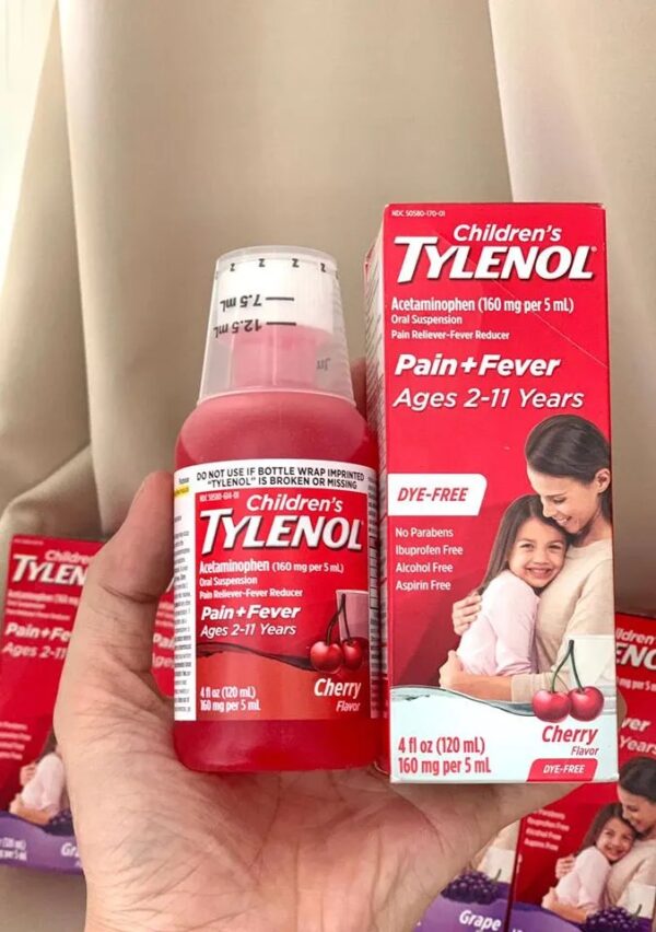 SIRO HẠ SỐT TYLENOL CỦA MỸ CHO TRẺ 2-11 TUỔI VỊ CHERRY