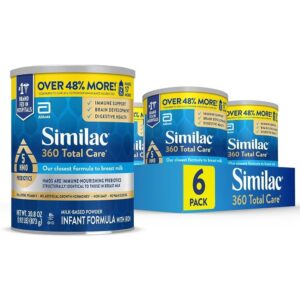 Sữa bột Similac 360 Total Care 5 HMO Prebiotics cho bé từ 0-12 tháng 874g