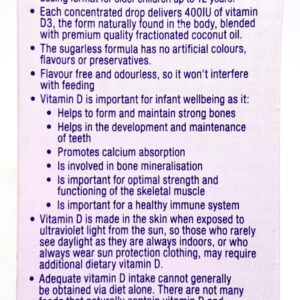 Vitamin D3 Ostelin Infant ÚC