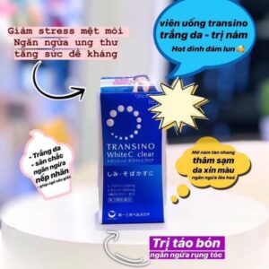 Viên uống Transino trắng da White C Clear Nhật 120 viên ( CHÍNH HÃNG )