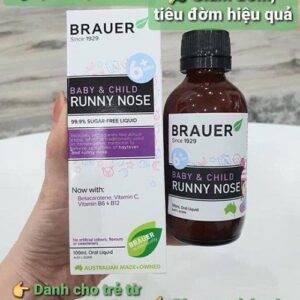 Siro mũi Brauer Runny Nose cho bé từ 6 tháng - 100ml