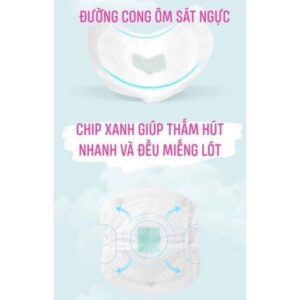 Miếng lót thấm sữa Cao Cấp V-Cool (50 miếng) Thấm Hút , Chống Tràn Tuyệt Đối