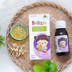 BIOLIZIN - Bổ sung Kẽm hữu cơ,Lysin,Vitamin B6, giúp bé ăn ngon, tăng đề kháng (lọ 50 ml)