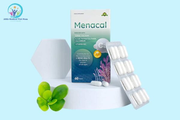 Canxi Menacal - Canxi từ tảo biển và san hô cho mẹ bầu và trẻ nhỏ (hộp 60 viên)