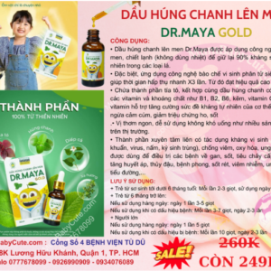 DẦU HÚNG CHANH LEN MEN Dr. Maya Gold