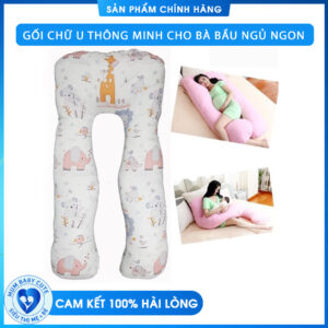 Gối chữ U thông minh cho bà bầu ngủ ngon hết đau lưng