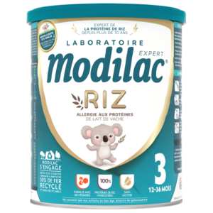 Sữa bột đạm gạo Modilac Expert Riz 3 dành cho trẻ bị ứng đạm bò, bất dung nạp lastose từ 12-36tháng - 800g