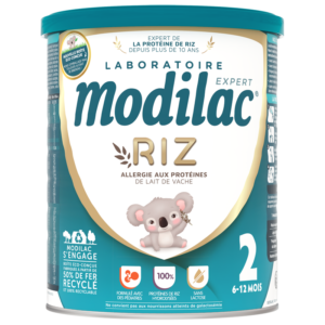 Sữa bột đạm gạo Modilac Expert Riz 2 dành cho trẻ bị ứng đạm bò, bất dung nạp lastose từ 6-12 tháng - 800g