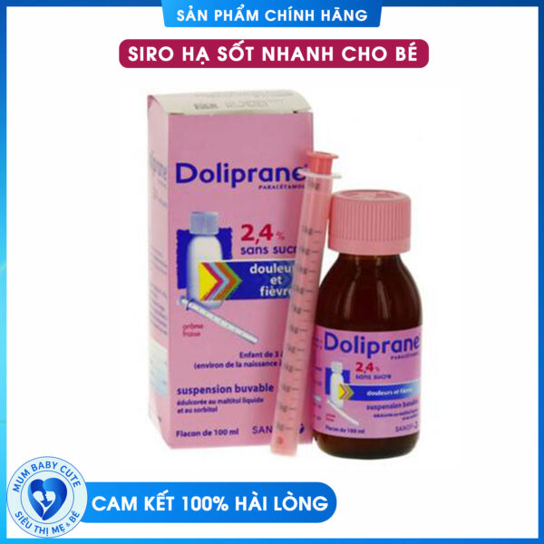 SIRO HẠ SỐT DOLIPRANCE 100ml NỘI ĐỊA PHÁP