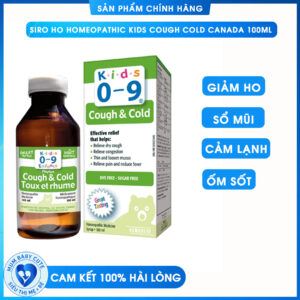 SIRO HO HOMEOPATHIC KIDS COUGH COLD CANADA CHO TRẺ 0-9 TUỔI 100ml