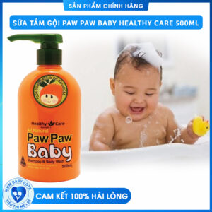 Sữa tắm gội Paw Paw Baby Healthy Care 500ml của Úc cho trẻ