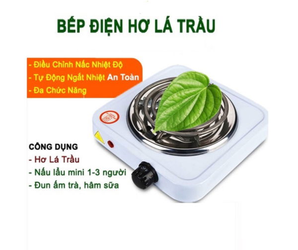 BẾP HƠ LÁ TRẦU CHO BÉ