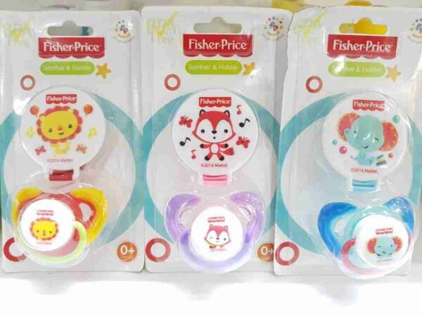 Núm/ti giả silicone kèm dây đeo Fisher Price